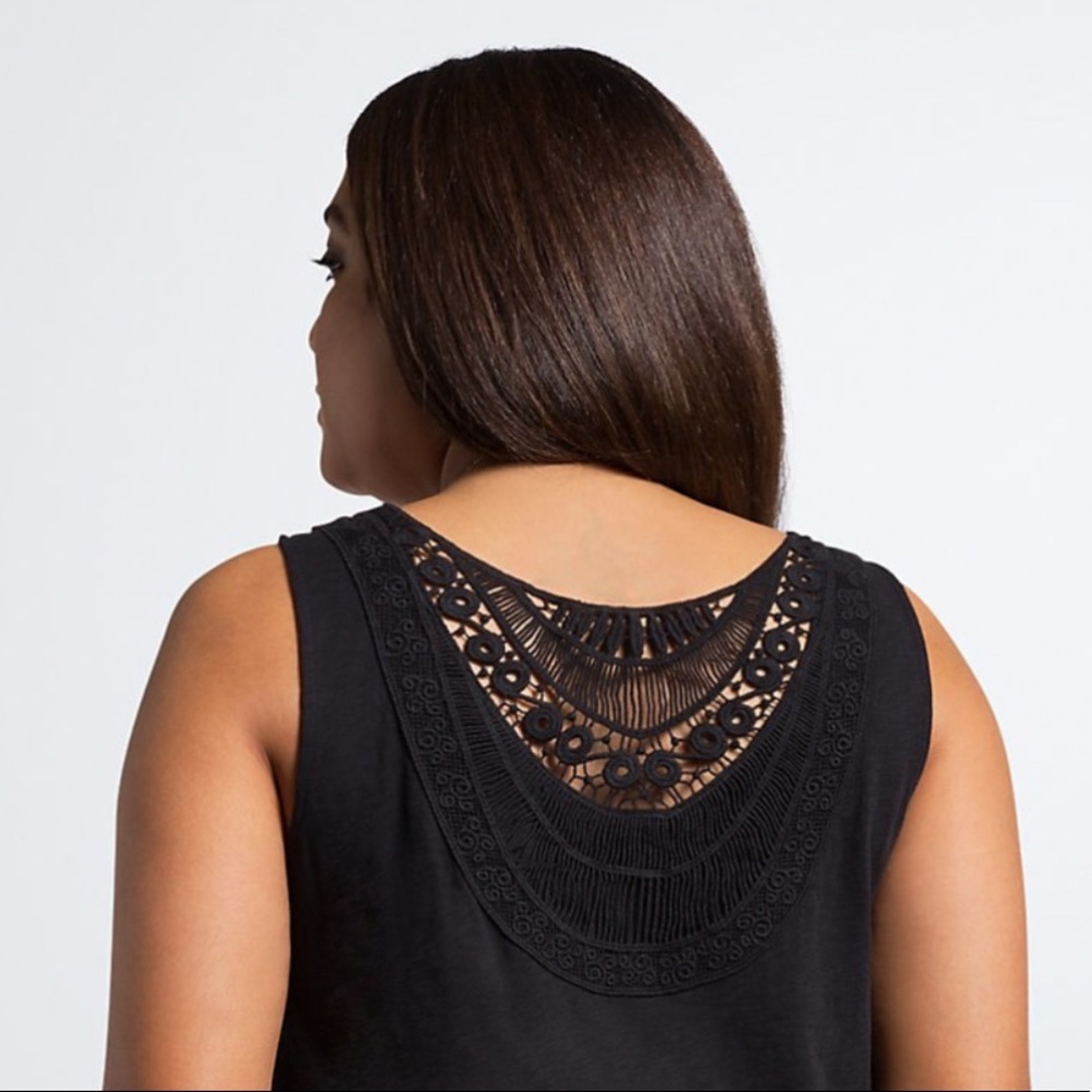CROCHET BACK TANK TOP